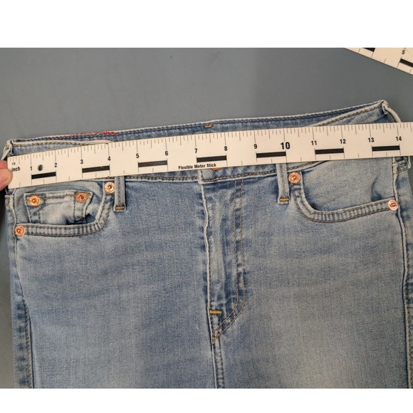 True Religion Womens Skinny Jeans Size 28 Ankle Halle Blue Back Notch High Rise - Picture 12 of 16
